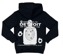 Load image into Gallery viewer, Aliest Detroit Pullover Hoodie - Black
