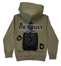 Load image into Gallery viewer, Aliest Detroit Pullover Hoodie - Army / Olive Green